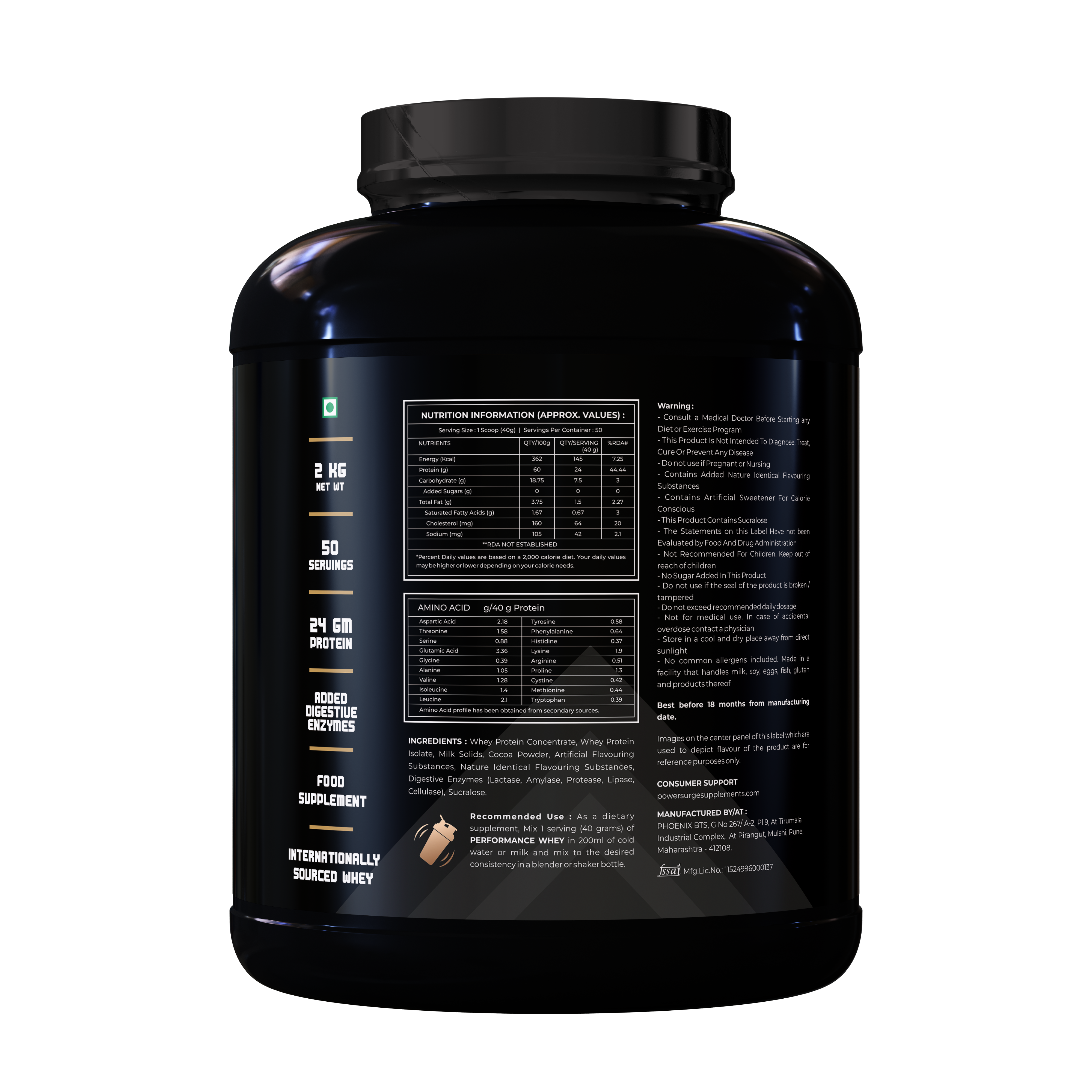 Performance Whey Protein Concentrate